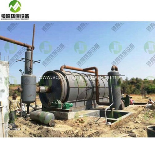 Old Tyre Pyrolysis to Furnace Oil System